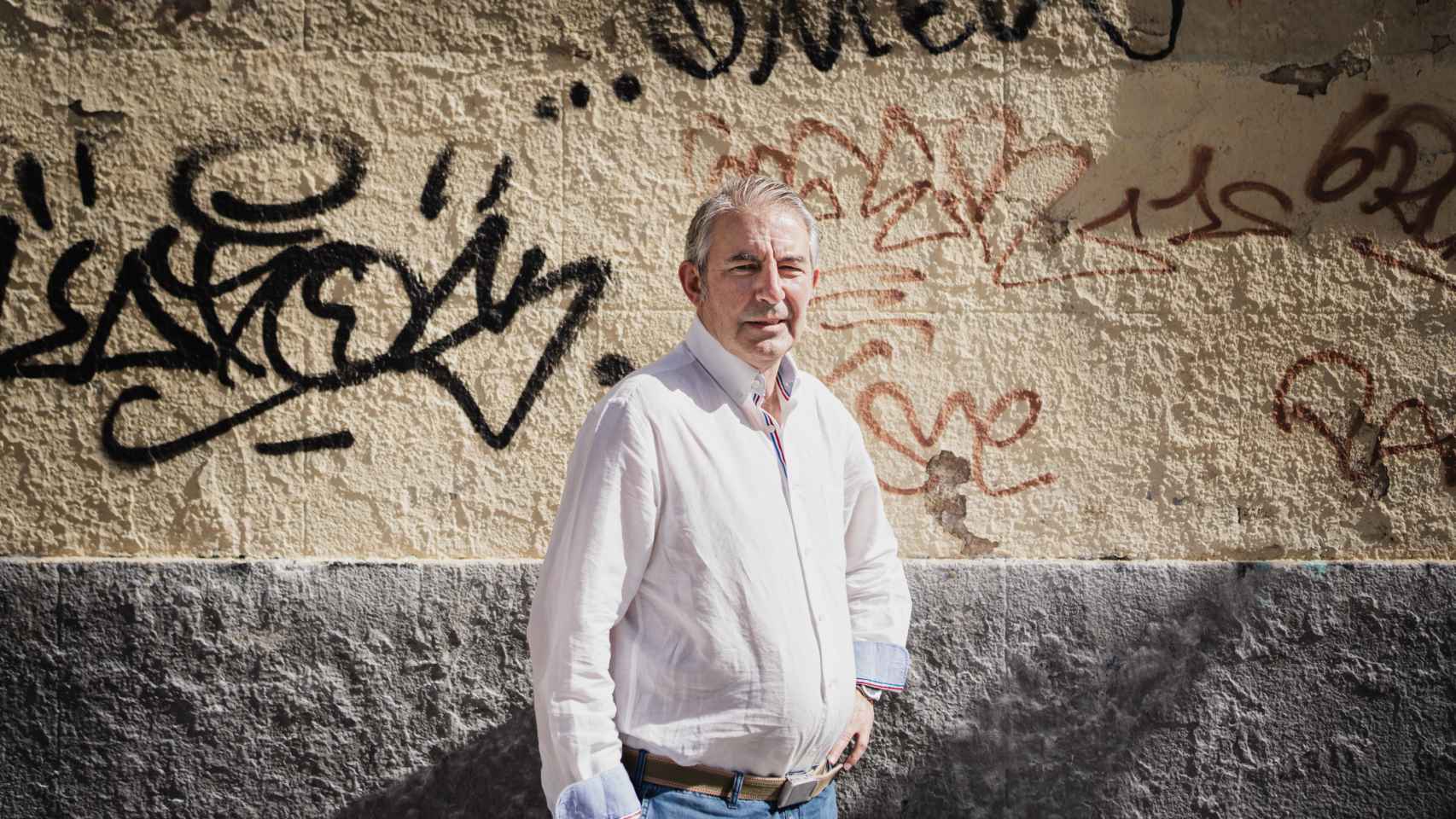 Iñaki Gil posa durante a entrevista ao EL ESPAÑOL.