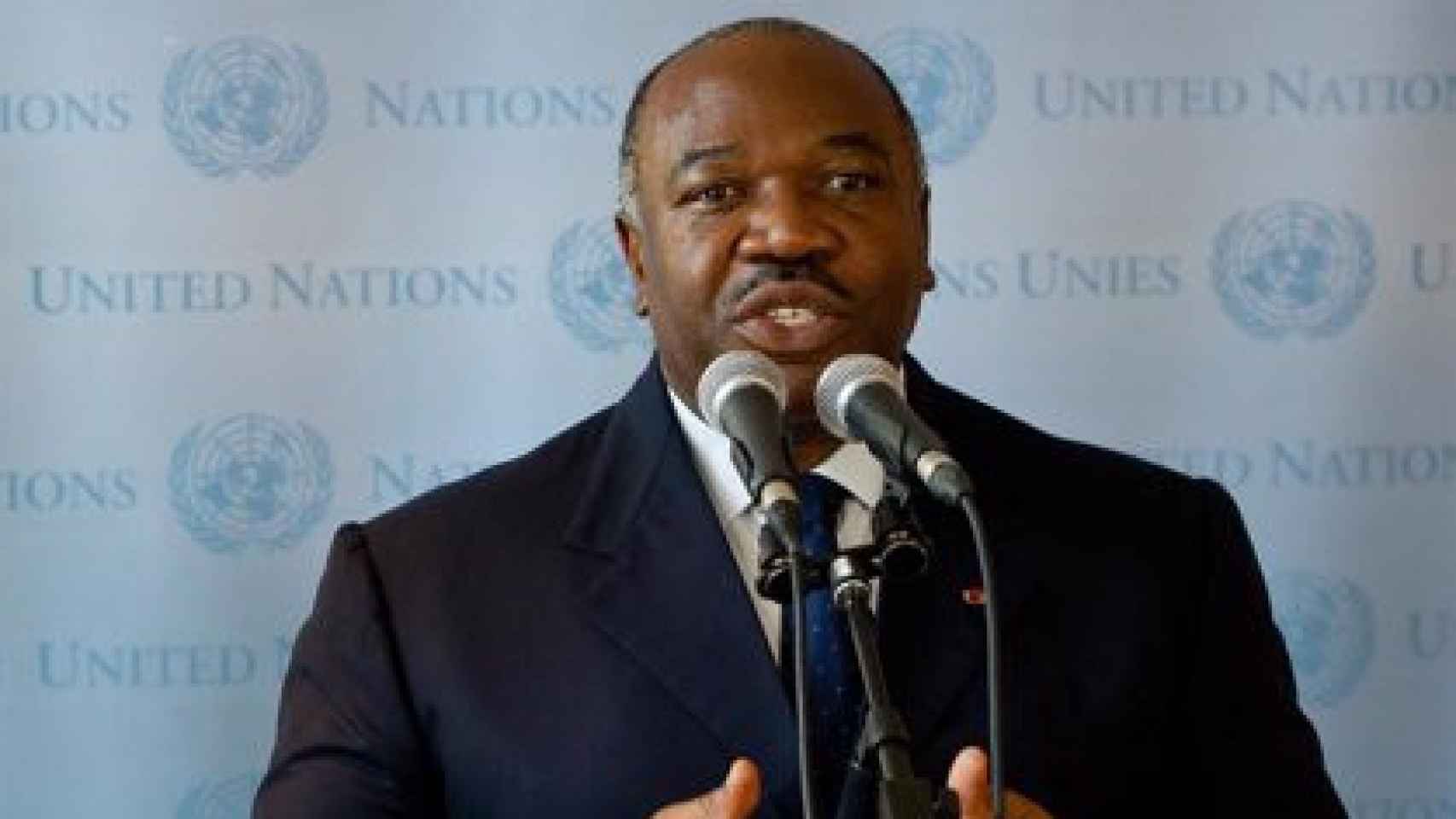 O Presidente do Gabão, Ali Bongo.